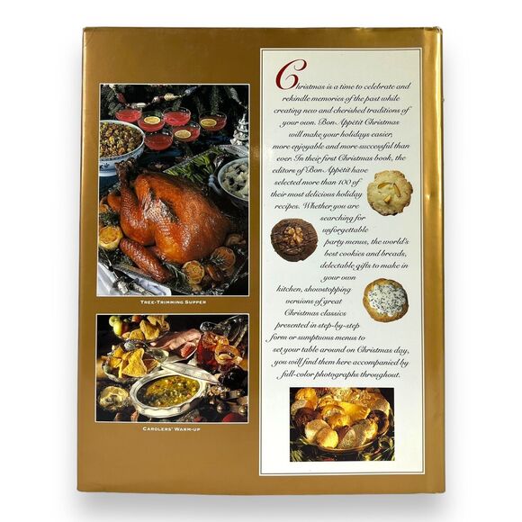 Bon Appetit Christmas: Party Entertaining Cookbook Book Hardcover w/ DJ *FLAWS* - Picture 3 of 16